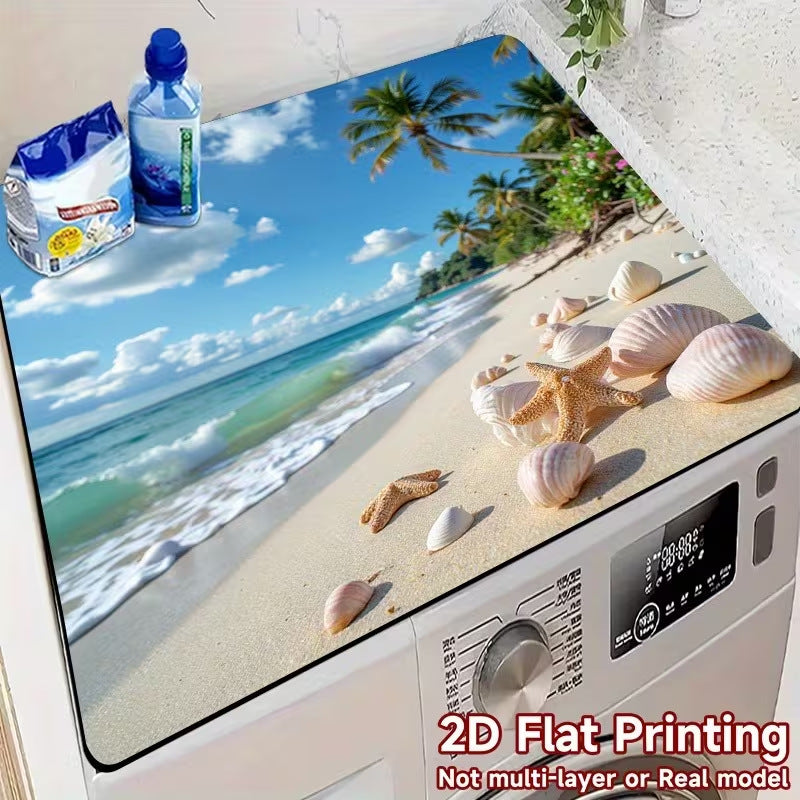 Dog-Themed Laundry Machine Cover