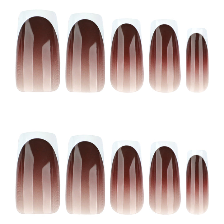 Artful Nail Extensions with Elegant French Tip Bowlift