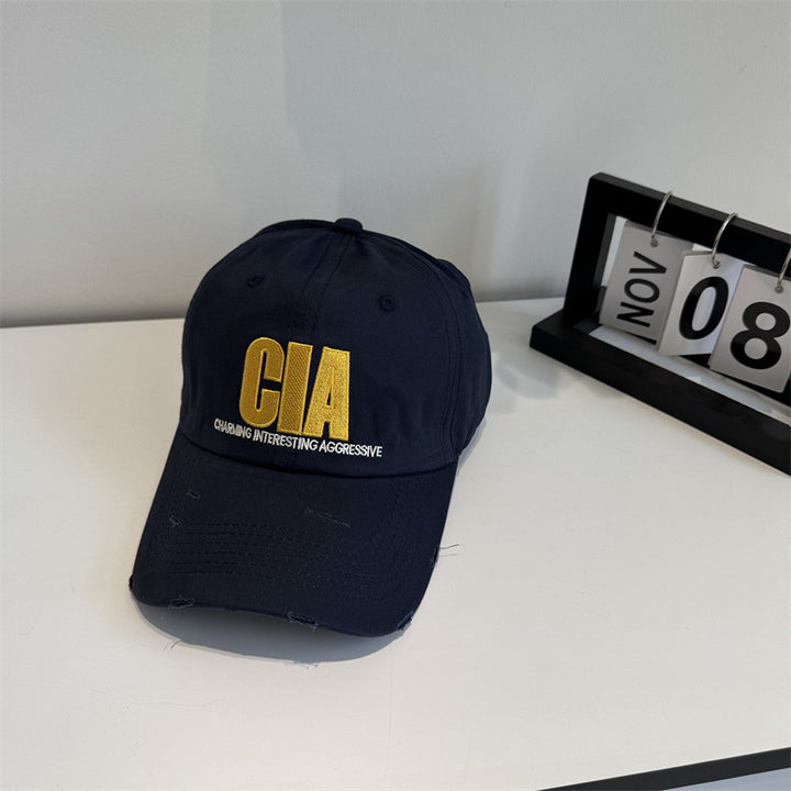 Men's Distressed Motivational Baseball Cap Bowlift