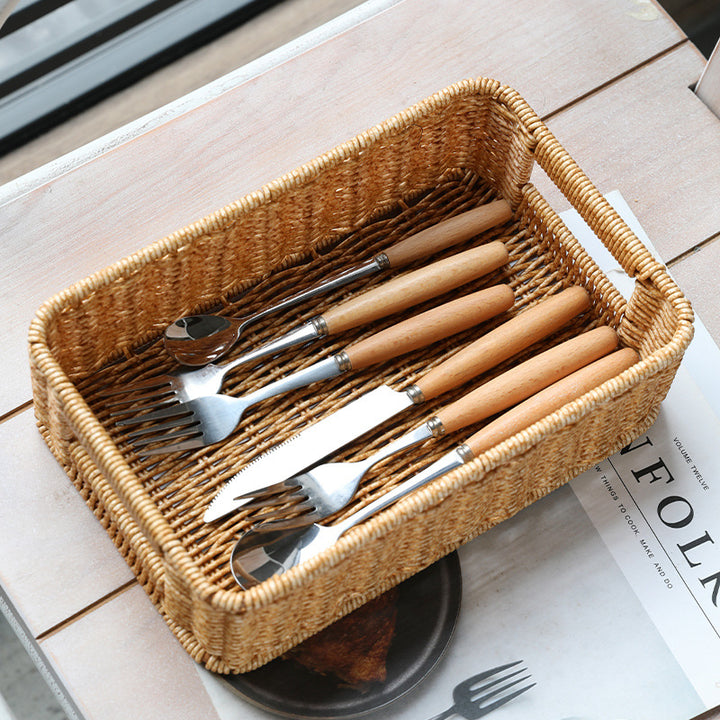 Unisex Practical Storage Basket made of Woven Material Bowlift
