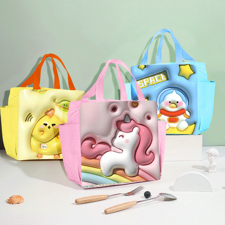 Fun Cartoon-Themed Tote Bag Bowlift