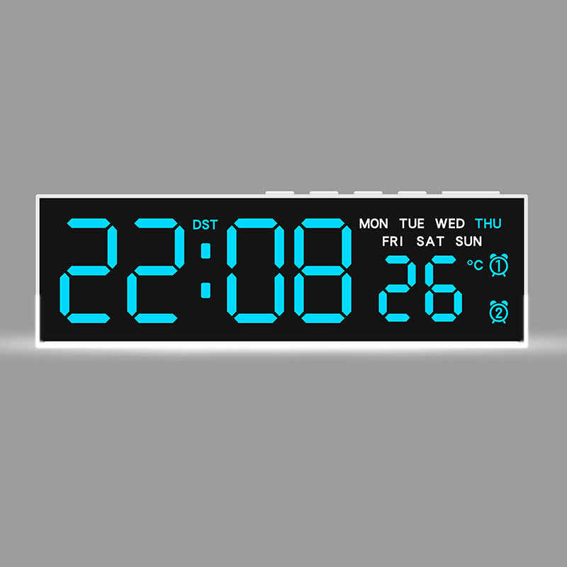 Digital watch with integrated thermometer and weekday display Bowlift