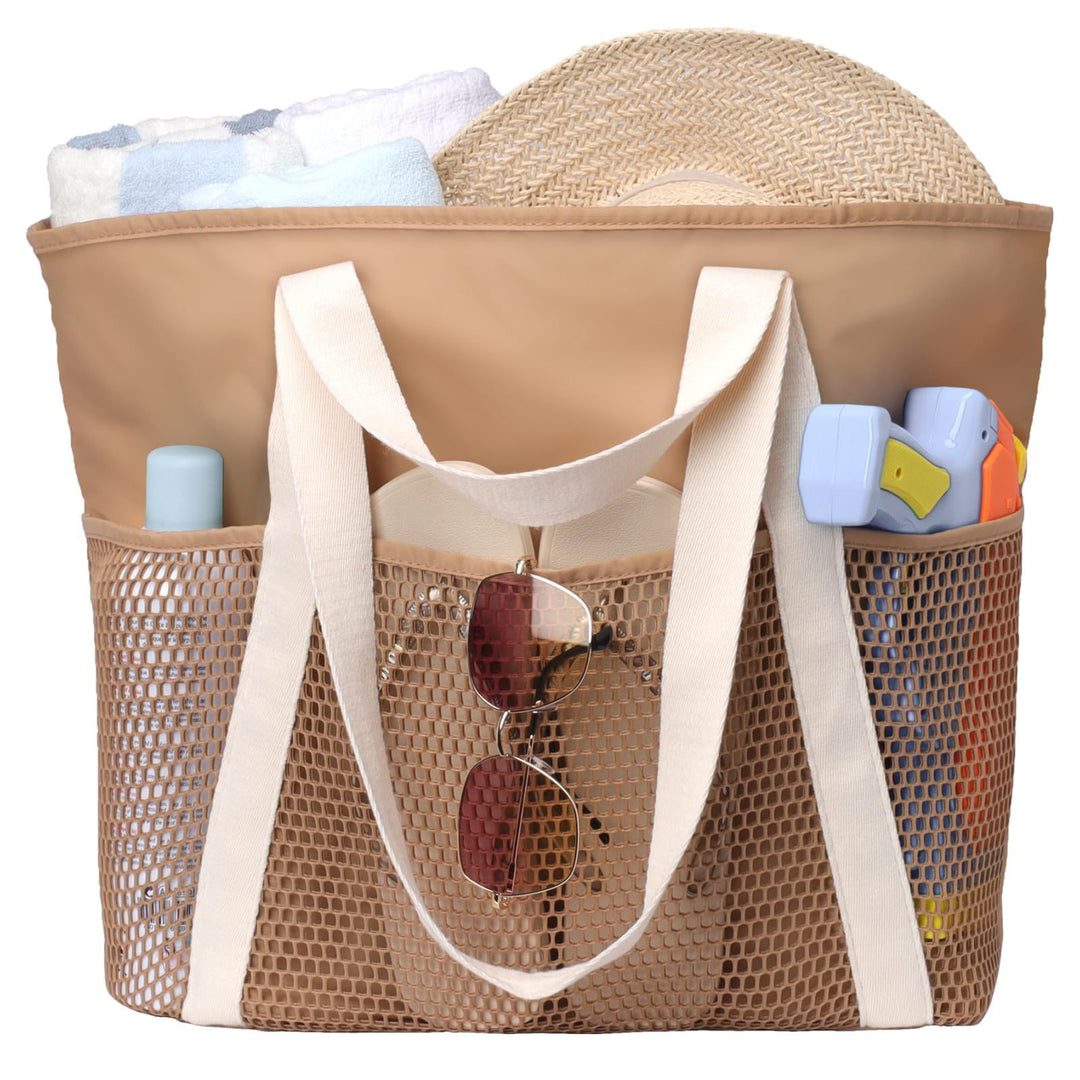 Multifunctional shopping bag with mesh fabric Bowlift