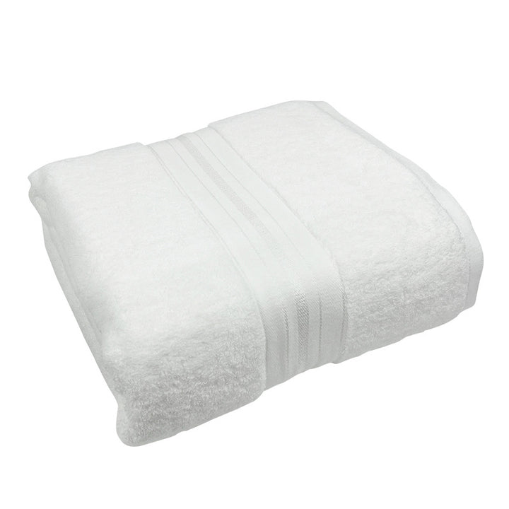 High-quality terry bath towel with elegant stripe detail Bowlift