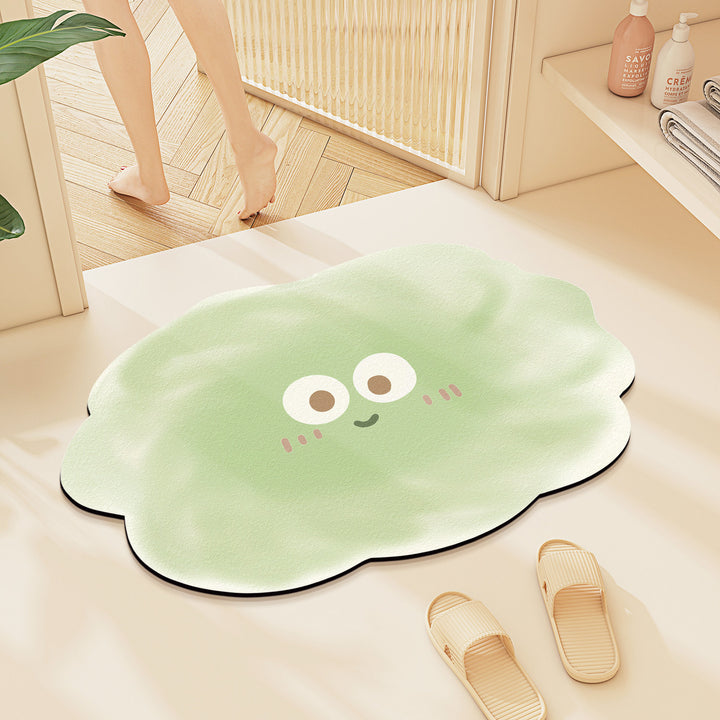 Playful Cloud-Shaped Bath Mat Bowlift