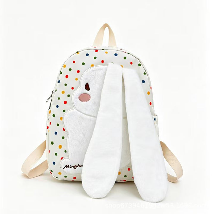 Cute Bunny Ear Plush Backpack Bowlift