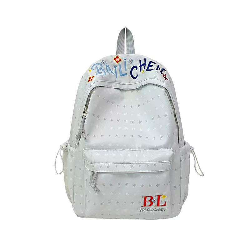 Creative Character Embroidered Backpack Bowlift