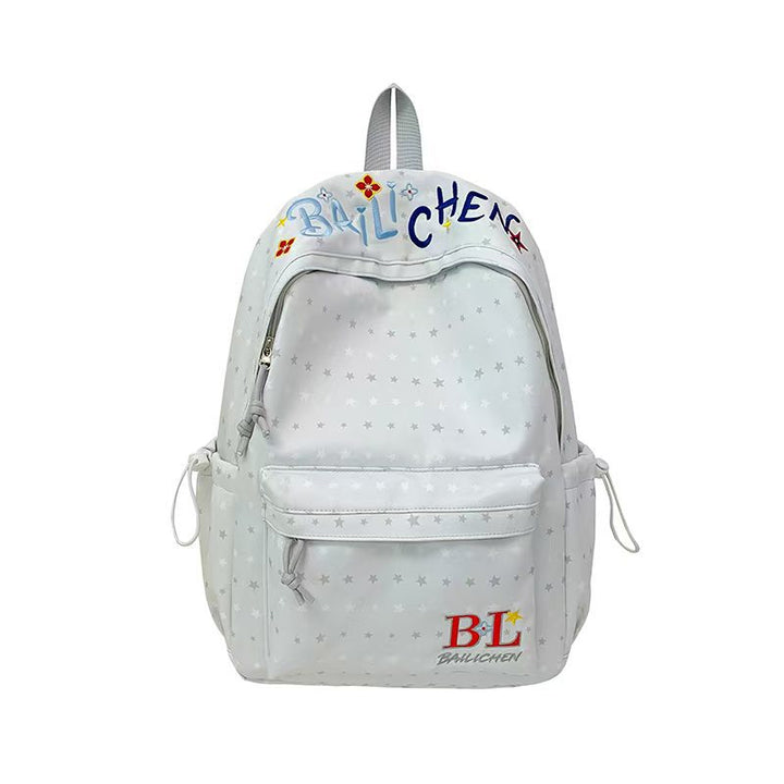 Creative Character Embroidered Backpack Bowlift