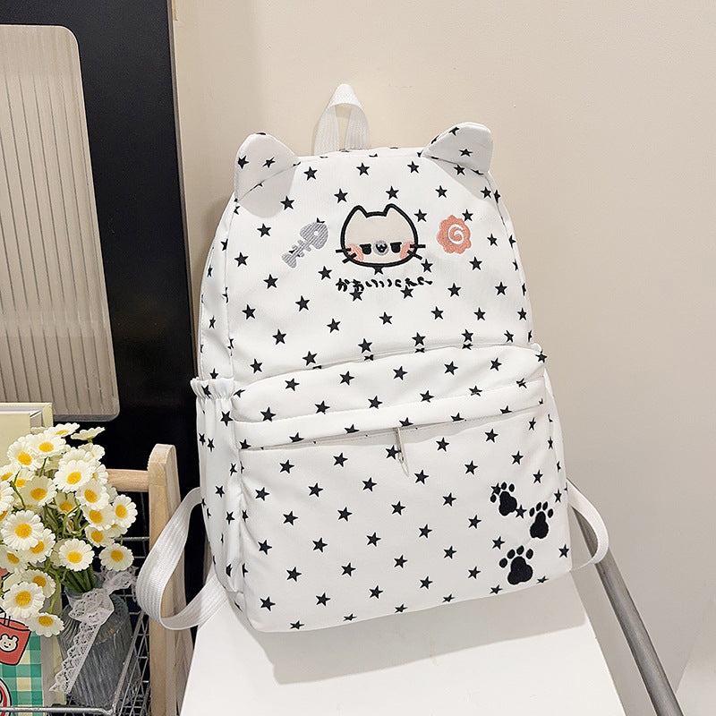 Playful Cat-Themed Backpack
