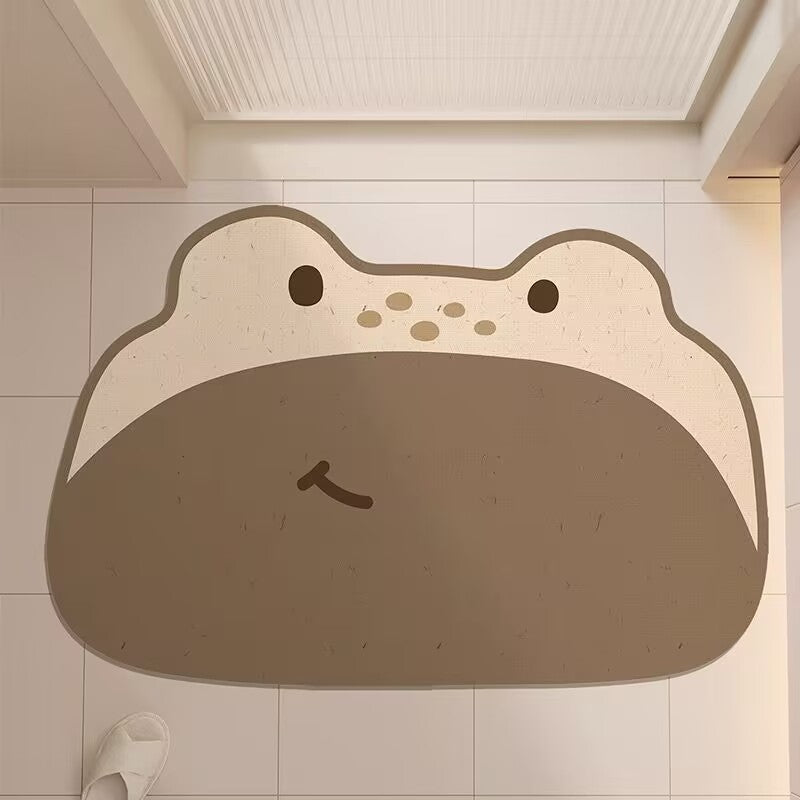 Cute Hippo-Shaped Bath Mat