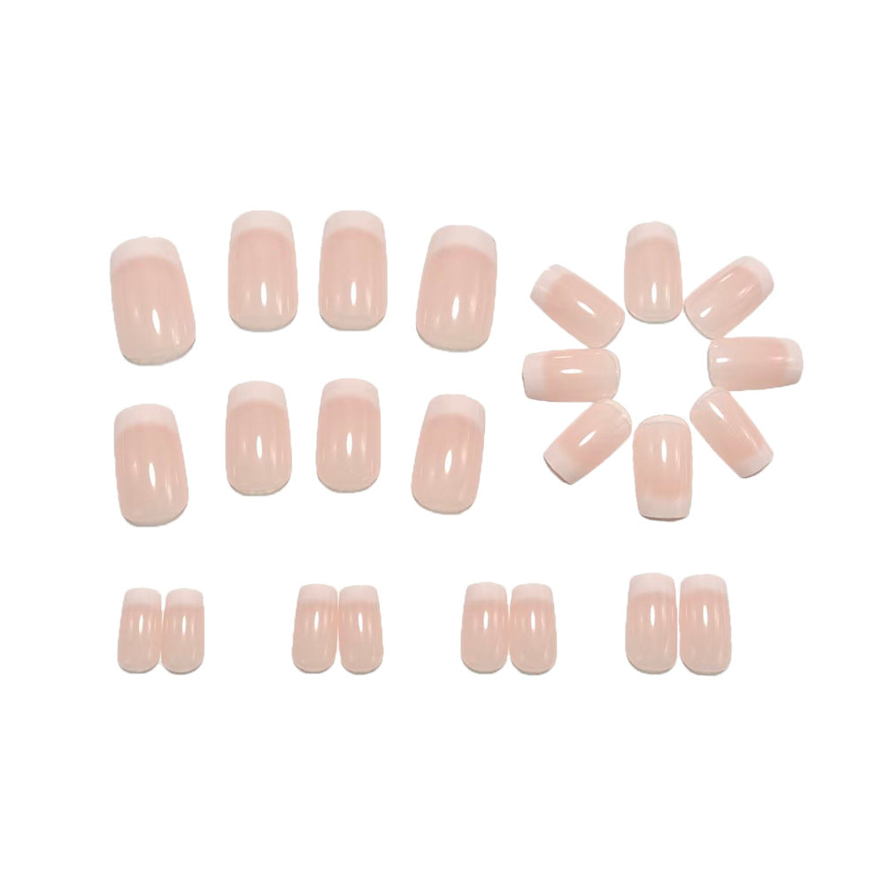 High-quality artificial nails with elegant French tip Bowlift