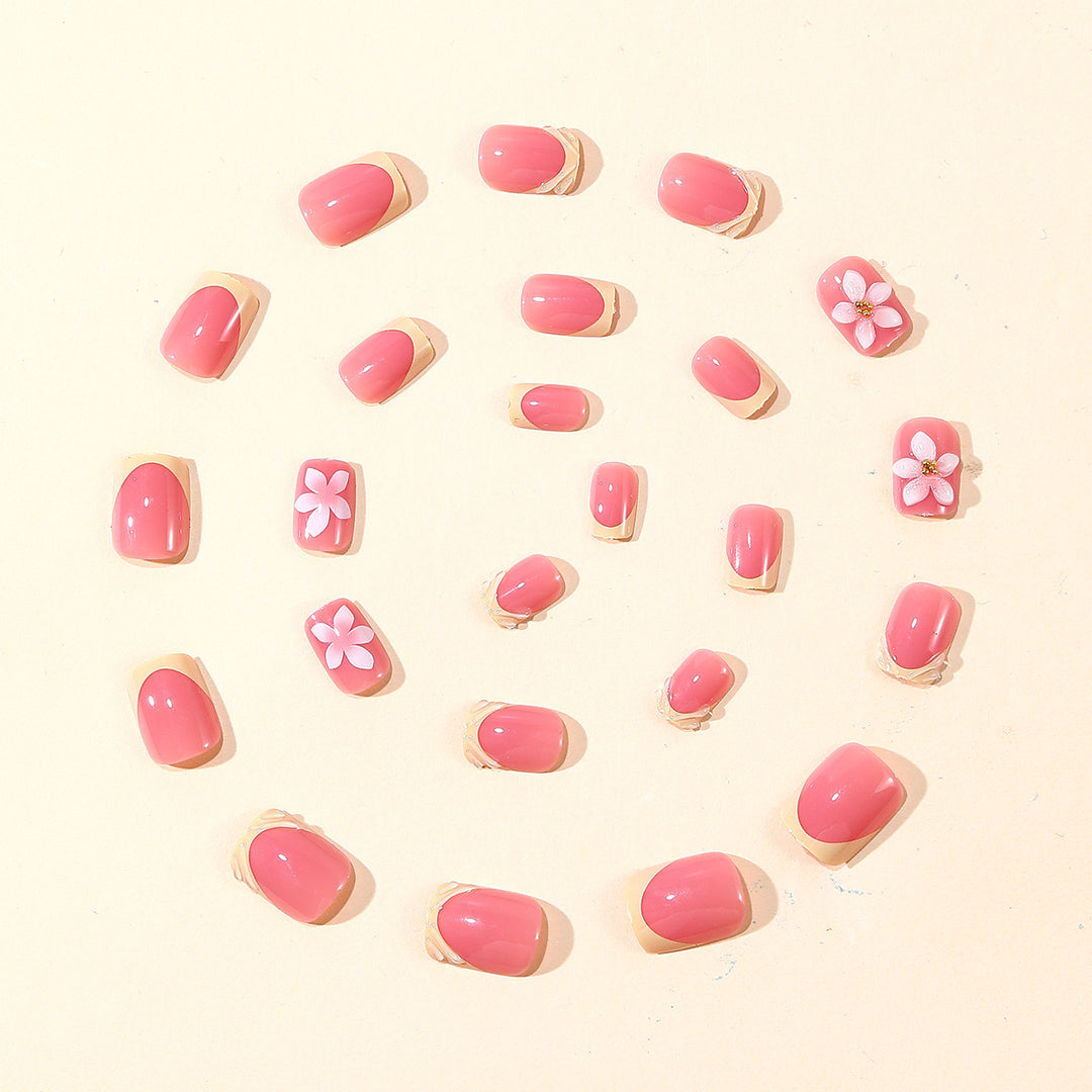Decorative Floral 3D Nail Art Extensions Bowlift