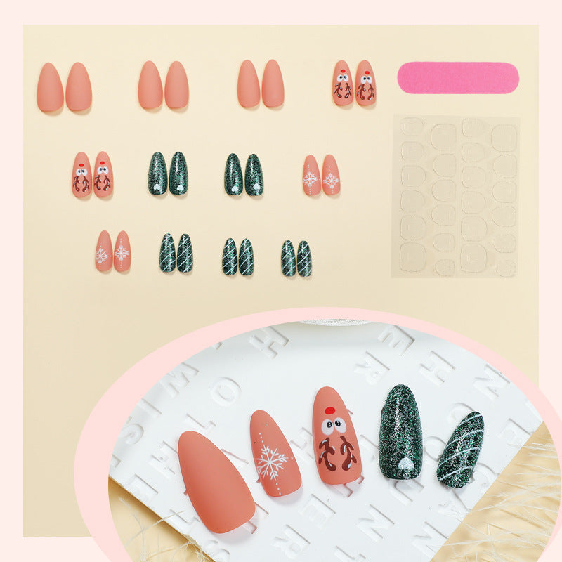 Festive Holiday-Themed Press-On Nails Bowlift