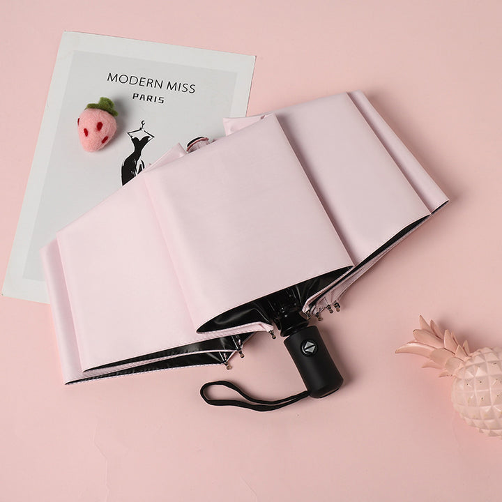 Women Folding Umbrella with Ergonomic Handle Bowlift