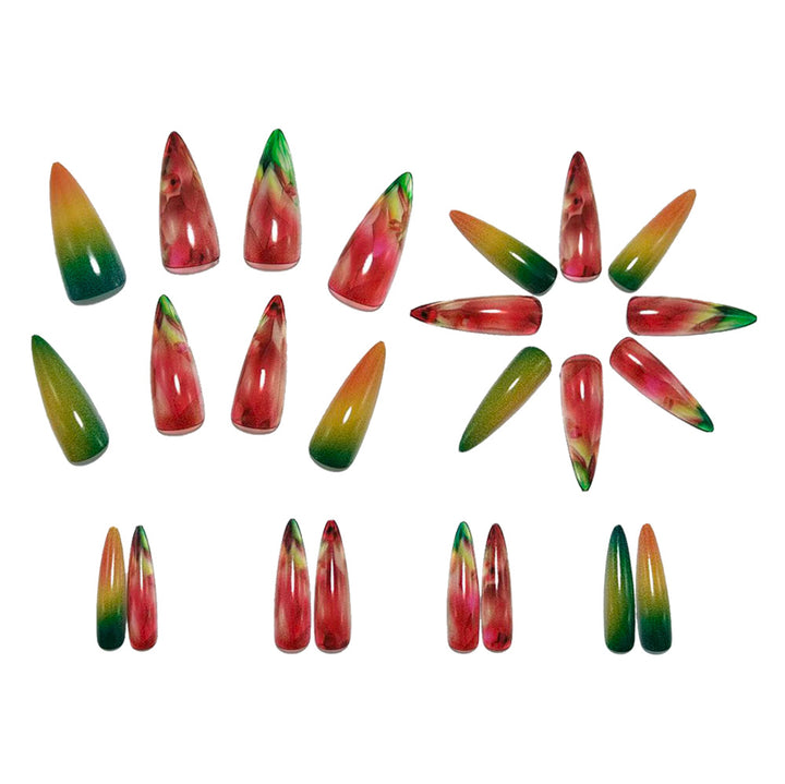 Artificial nails with sparkling crystal and faceted design Bowlift