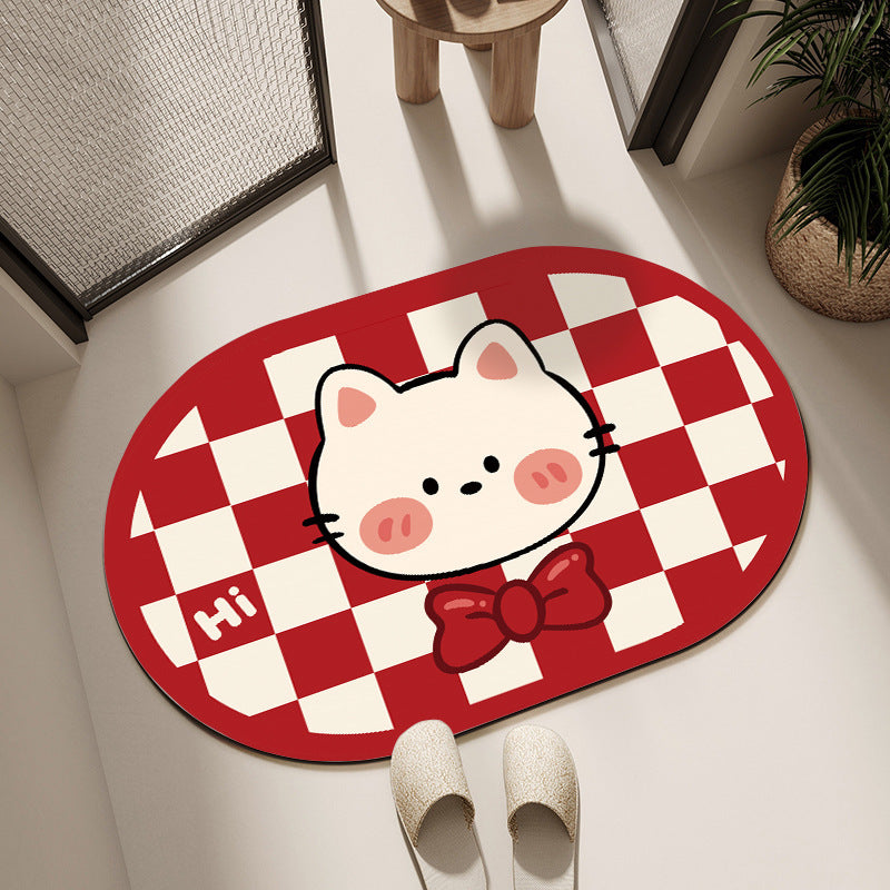 Cartoon Character Bathroom Mat
