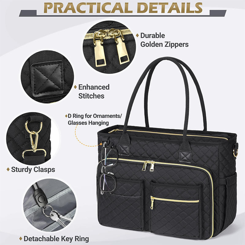 Stylish and spacious handbag with practical compartments Bowlift