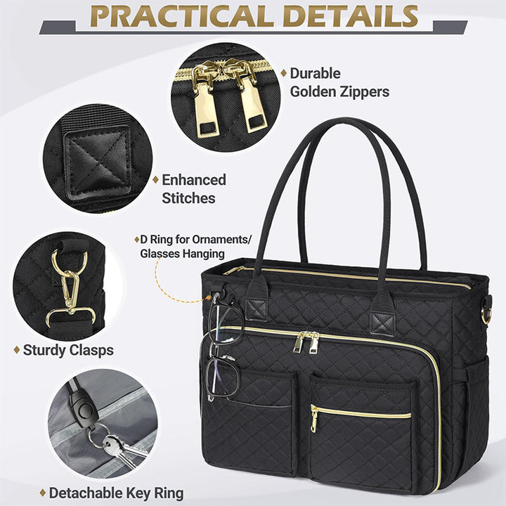 Stylish and spacious handbag with practical compartments Bowlift