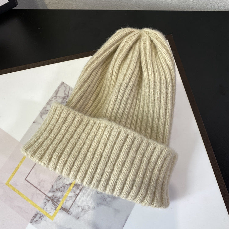 Warm Ribbed Knit Beanie