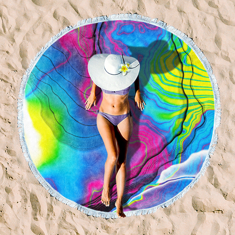Rundstrand towel with unique sunset design Bowlift