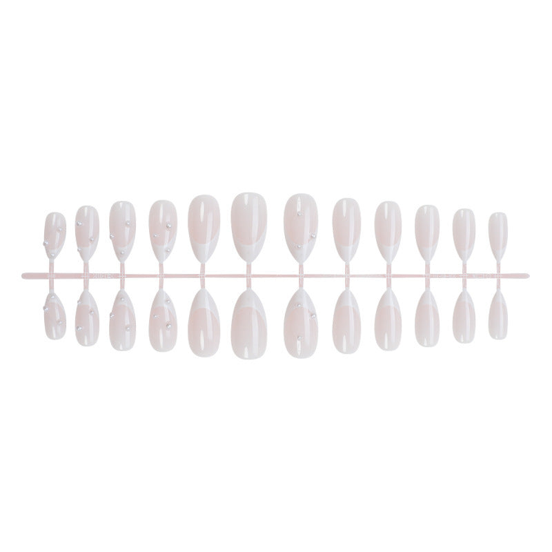 Elegant Stiletto Press-On Nails with Pearl Accents Bowlift