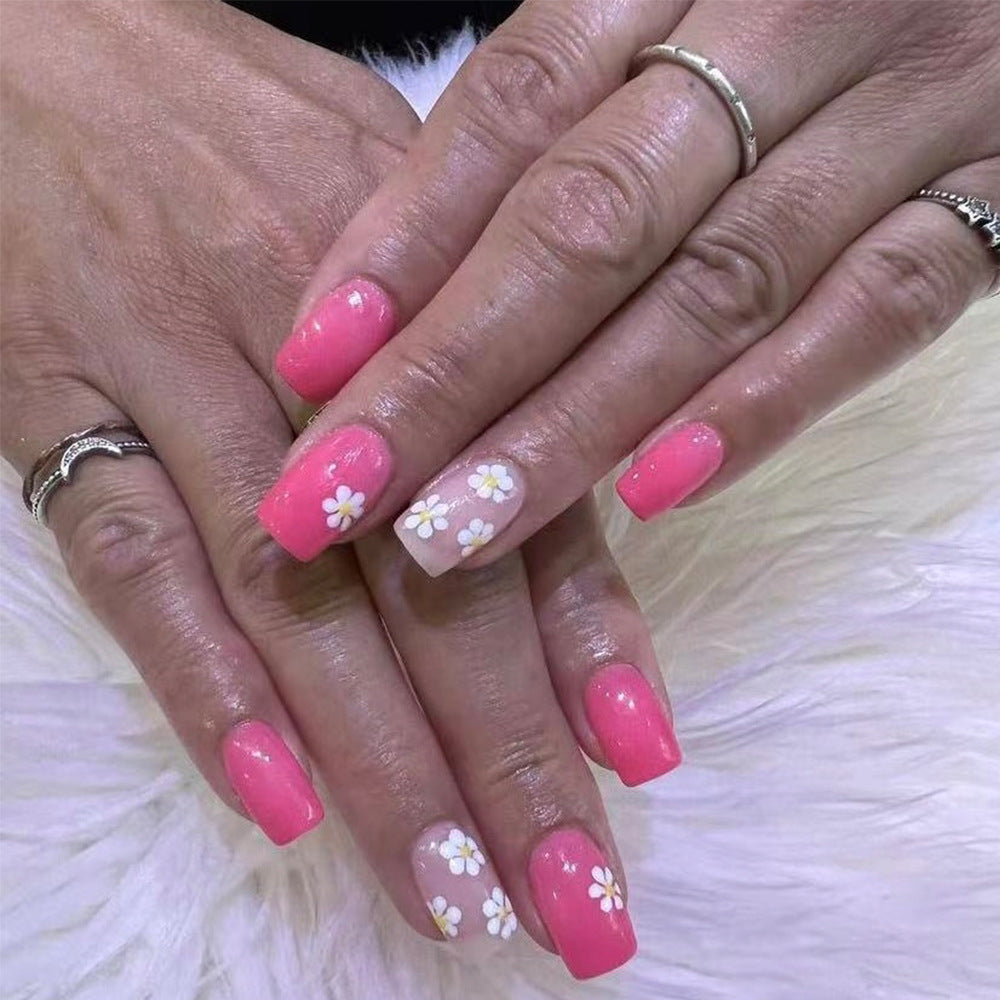 Floral Embellished Gel Nail Art Set Bowlift