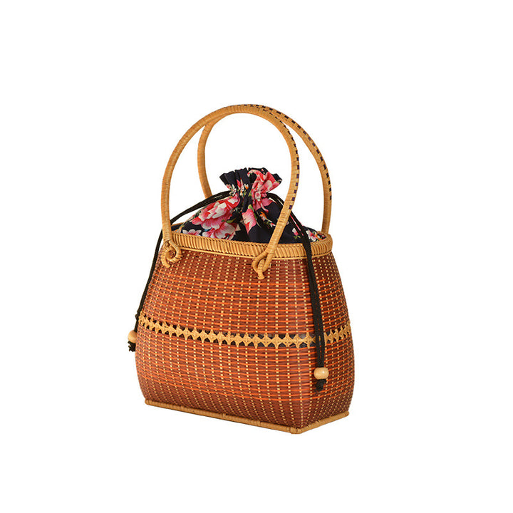 Handmade synthetic fiber tote bag Bowlift