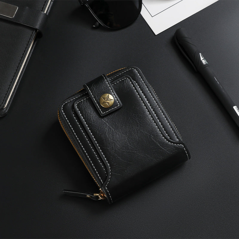 Bi-Fold Zip Wallet with Card Slots Bowlift