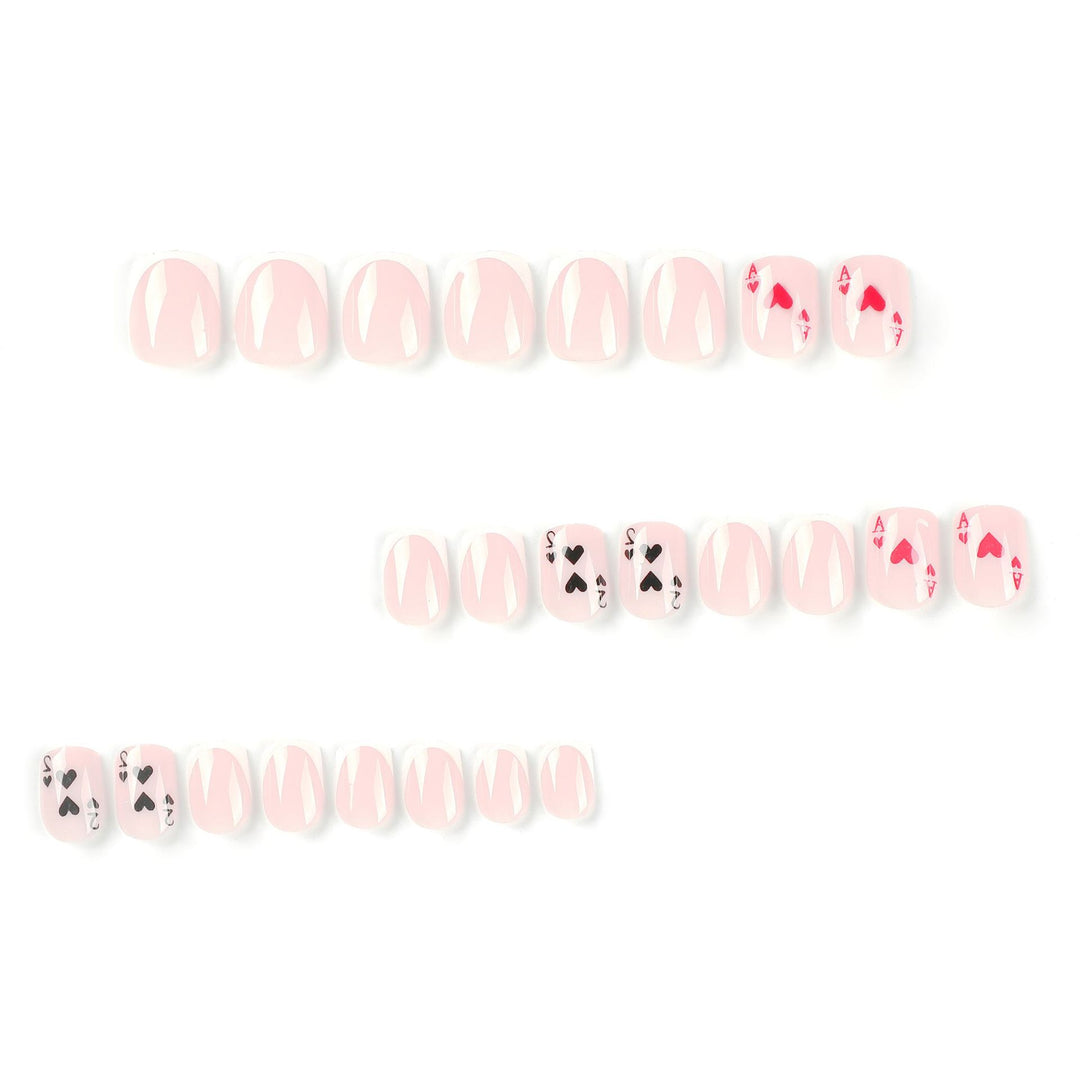 Playful nail art in playing card design Bowlift