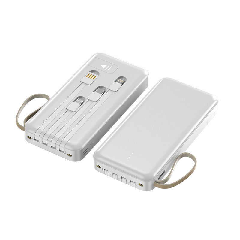 multifunctional power bank with integrated cable Bowlift