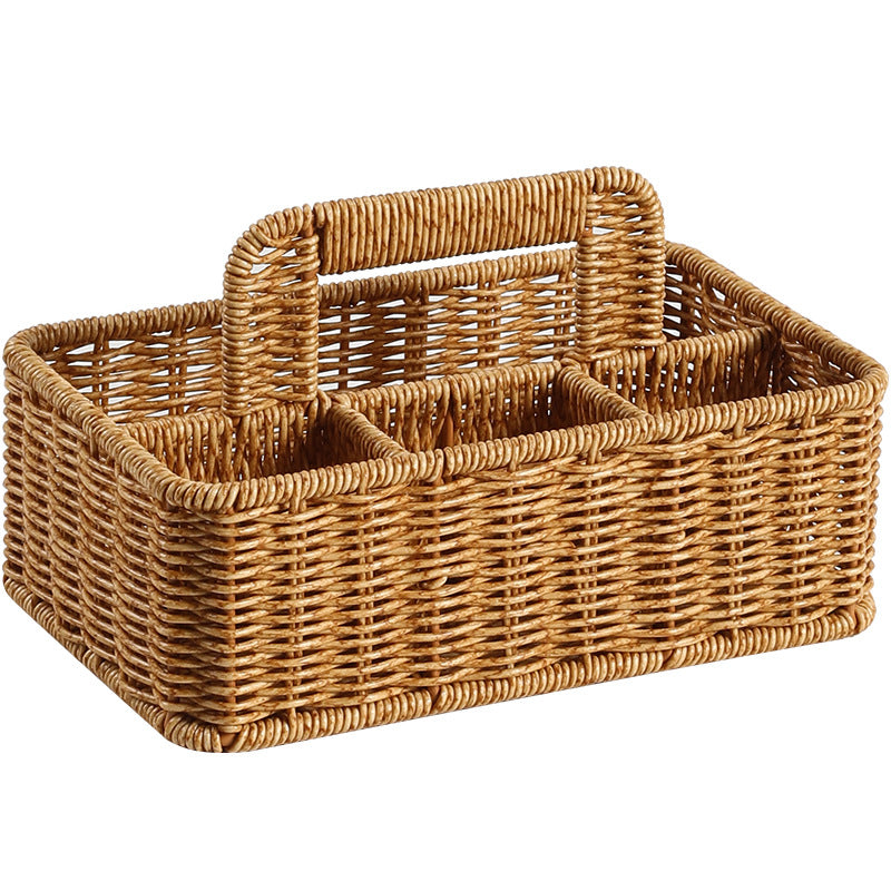 Unisex storage basket with compartments and practical carrying handle Bowlift