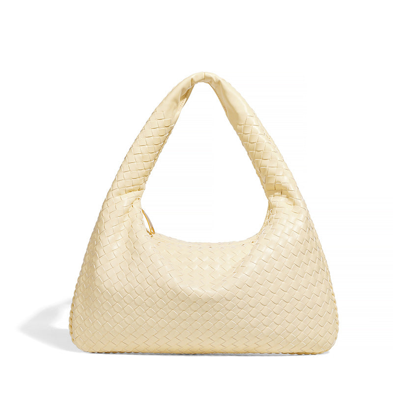 Woven Leather Hobo Bag Bowlift