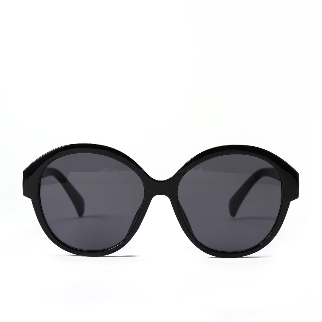 Women's round fashionable sunglasses with striking leopard pattern Bowlift