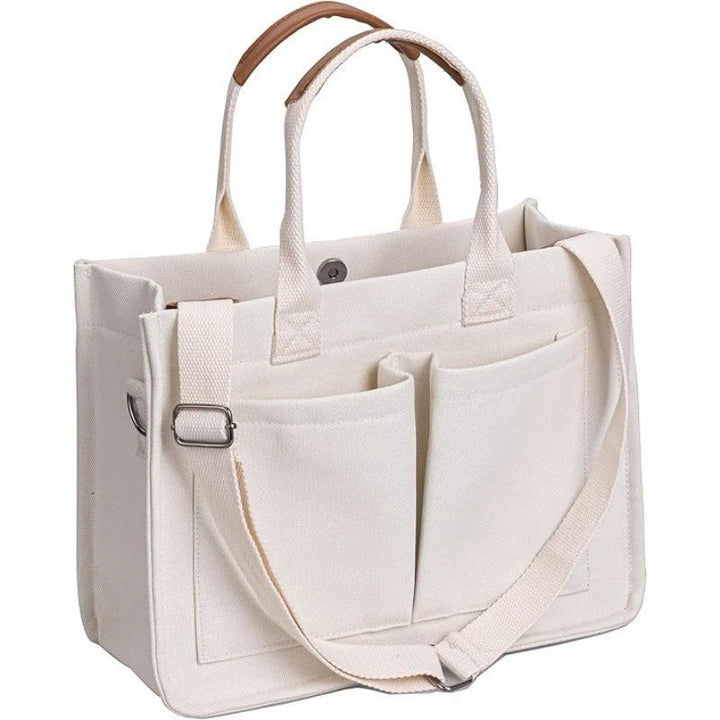 Multifunctional tote bag with numerous interior compartments Bowlift