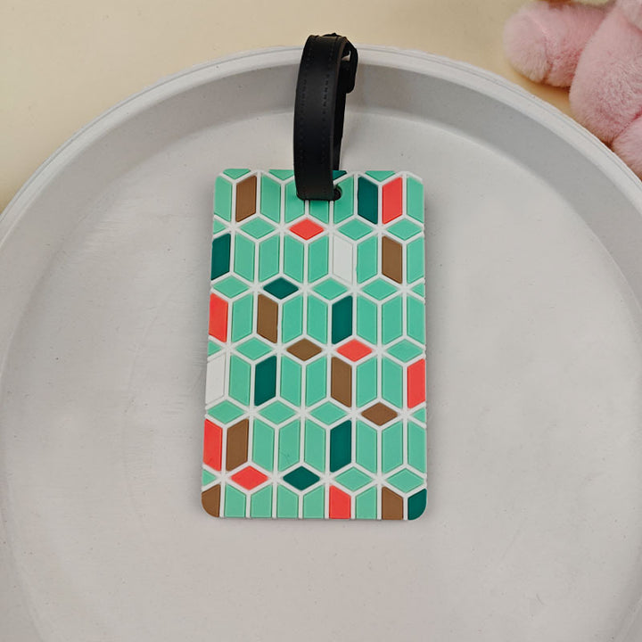 Unisex Vibrant Patterned Luggage Tag Bowlift
