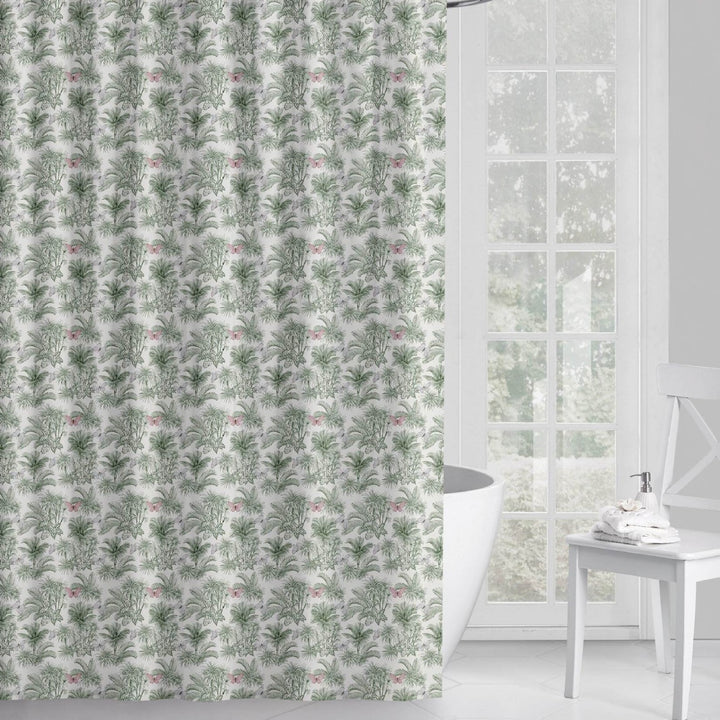 Floral Patterned Shower Curtain Bowlift