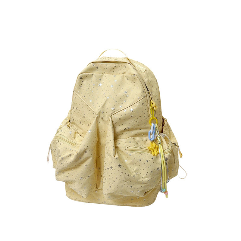 Starry Patterned Casual Backpack Bowlift