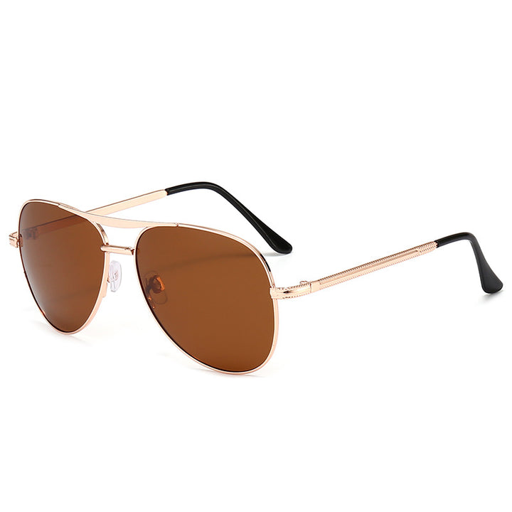 Men's fashionable pilot sunglasses with scratch-resistant lenses Bowlift