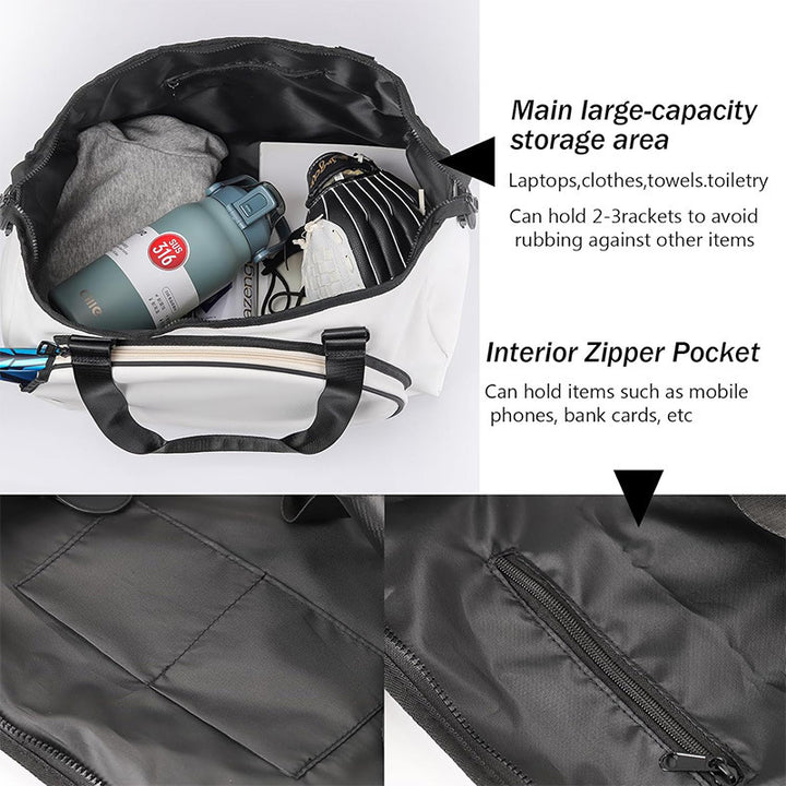 Practical sports bag with innovative compartment system Bowlift