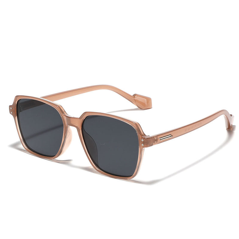 Women's square sunglasses with stylish plastic frame and polarized lenses Bowlift