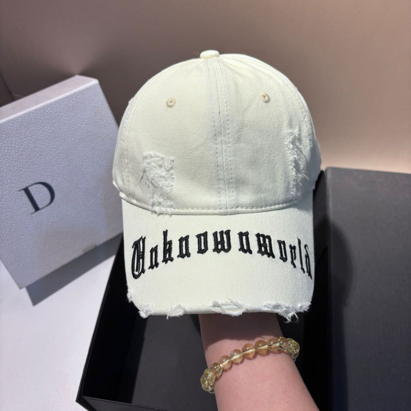 Men's Distressed Graphic Baseball Cap Bowlift