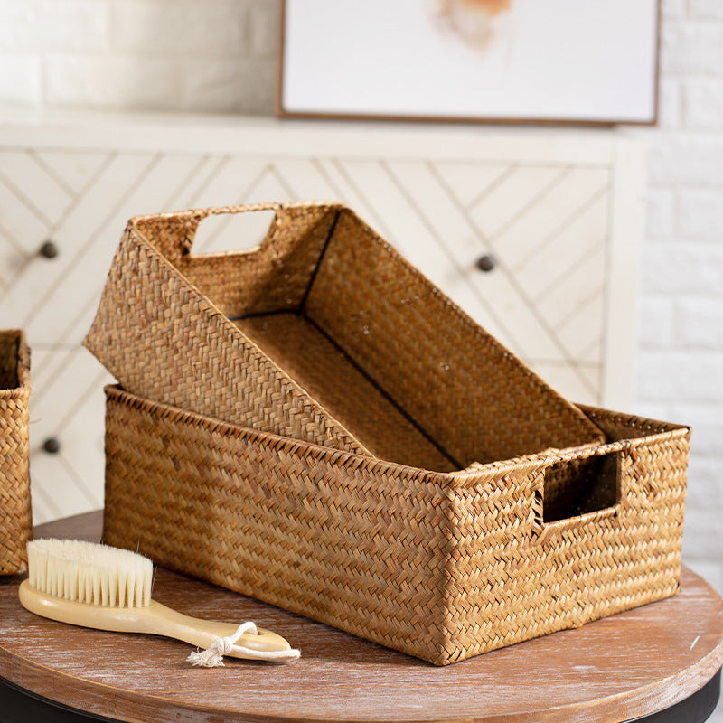 Natural Woven Storage Bin Bowlift