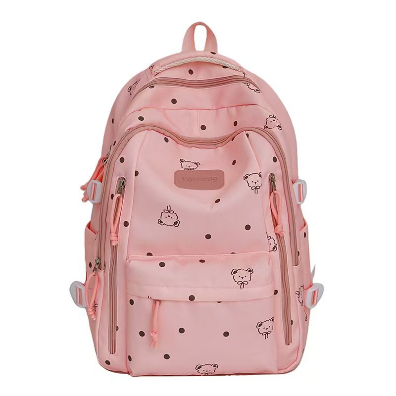 Cute Polka Dot Print Backpack Bowlift