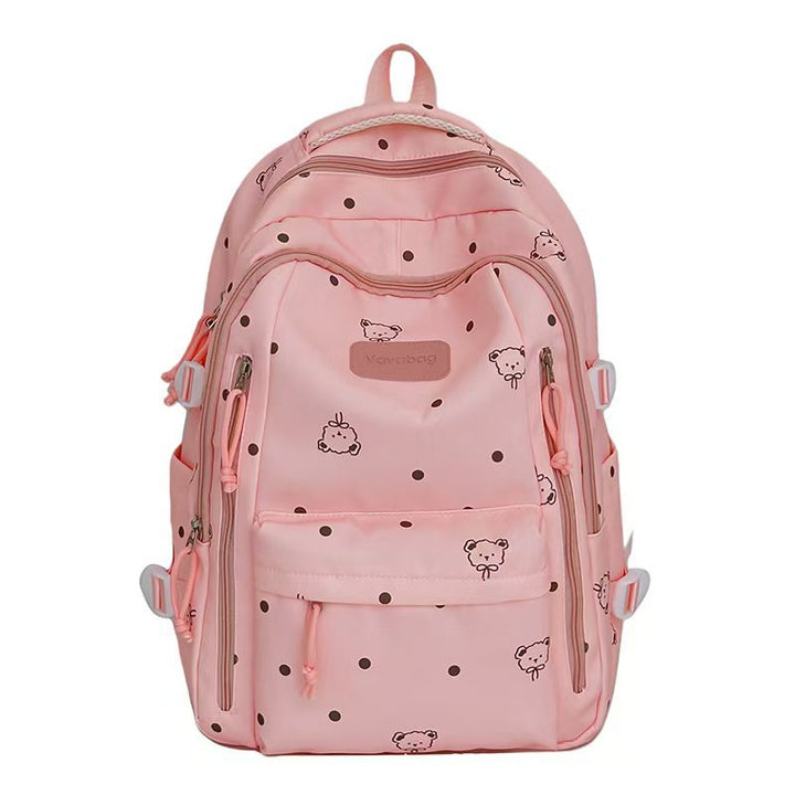 Cute Polka Dot Print Backpack Bowlift
