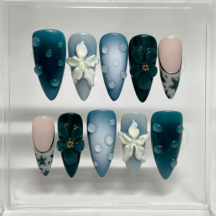 Artistic Gel Nail Art Design Bowlift