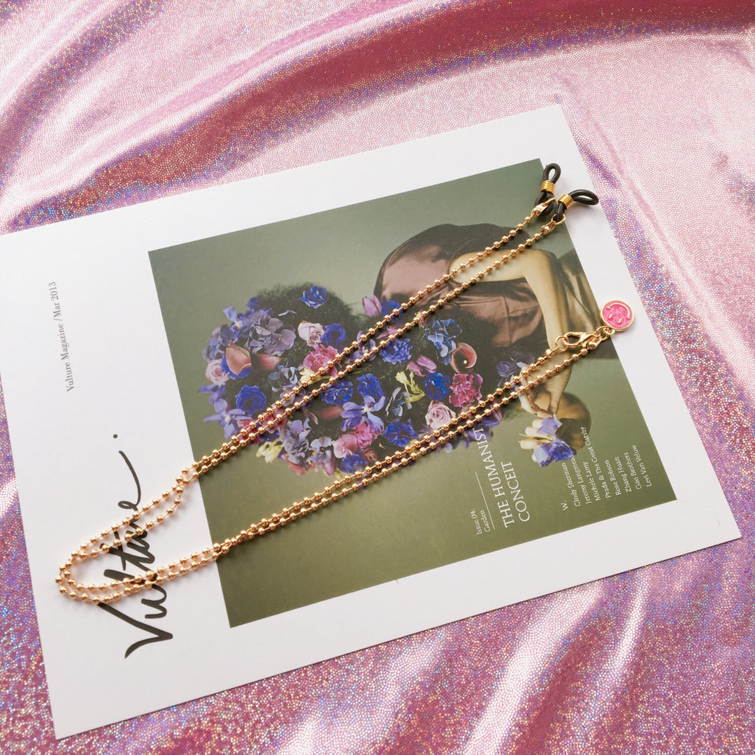 Fashionable glasses holder chain with elegant pearl beads Bowlift