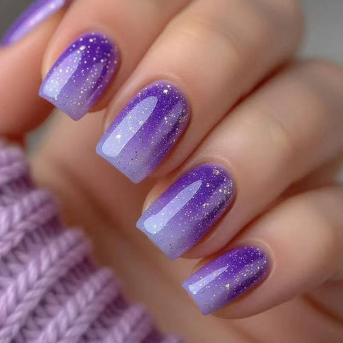 Elegant Ombre Glitter Acrylic Nail Art Bowlift