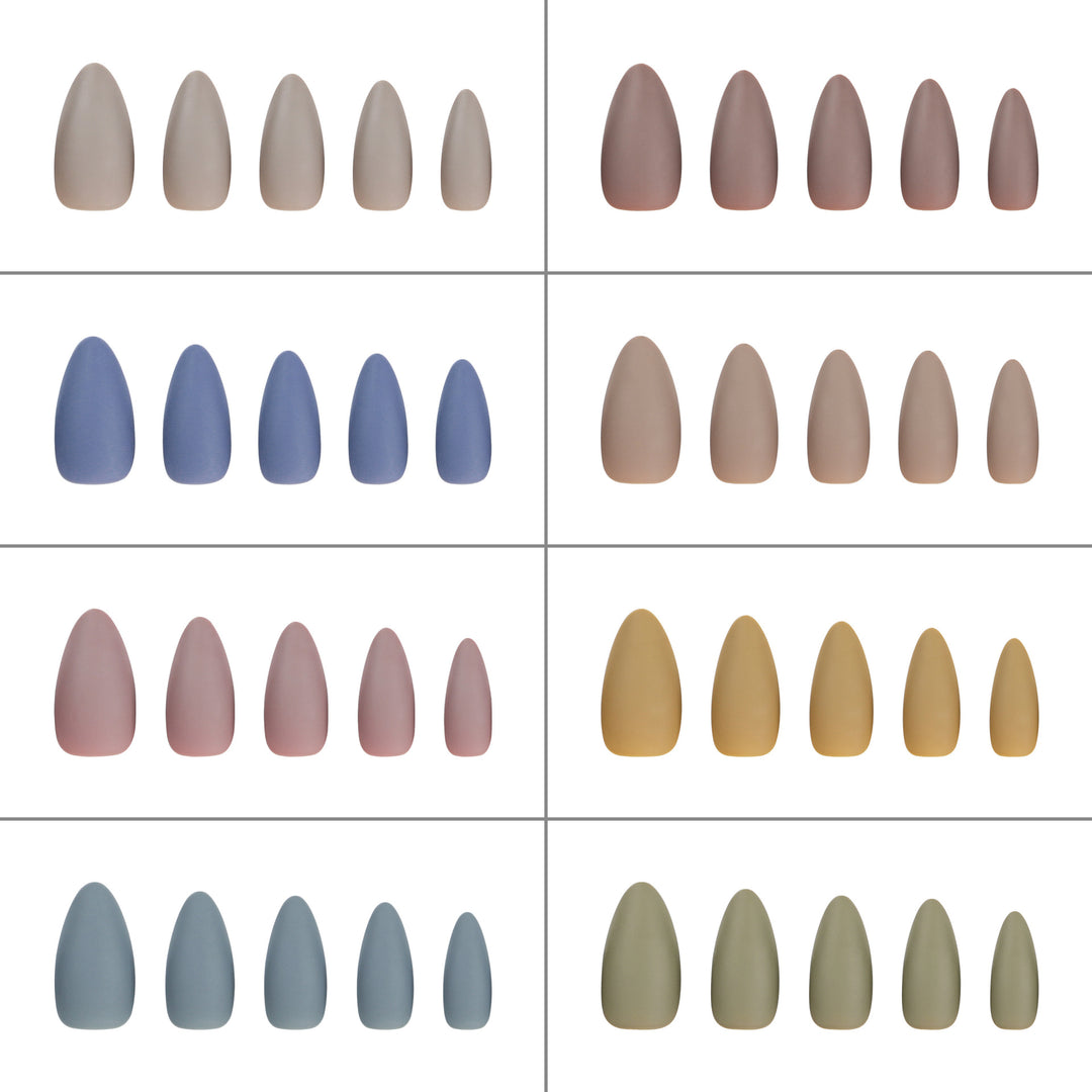 Artful stiletto nails in matte design Bowlift