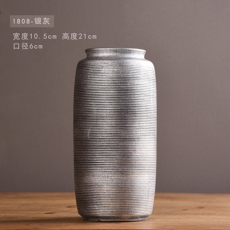 Textured Decorative Ceramic Vase