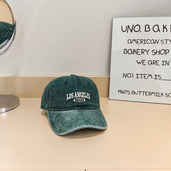 Women's Vintage-Inspired Fabric Baseball Cap Bowlift
